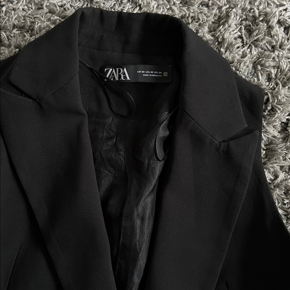 Zara Black Sleeveless Blazer Vest - Picture 3 of 8